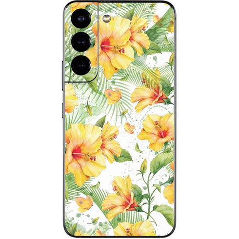 Yellow Hibiscus Galaxy S22 Skin