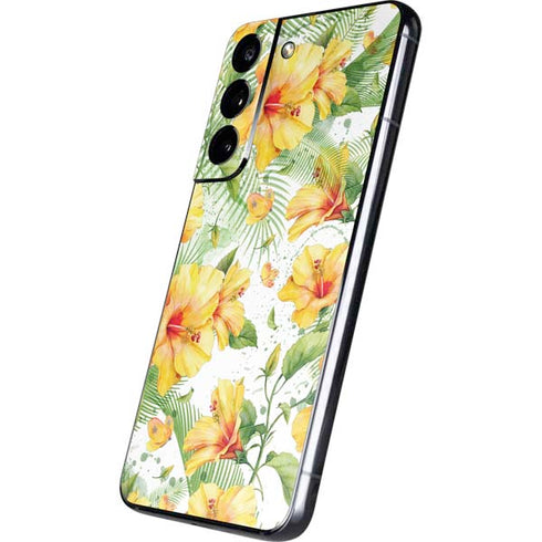 Yellow Hibiscus Galaxy S22 Skin