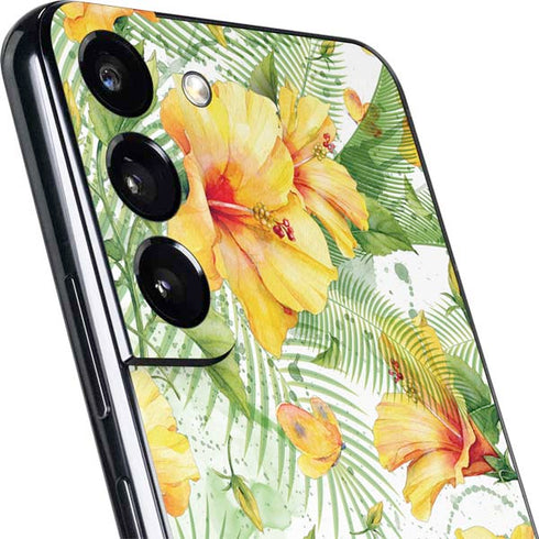 Yellow Hibiscus Galaxy S22 Skin