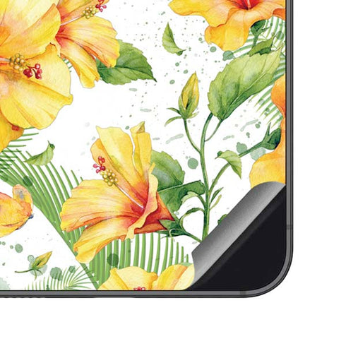 Yellow Hibiscus Galaxy S23 FE Skin