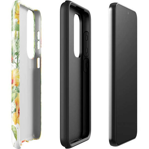 Yellow Hibiscus Galaxy S23 Plus Pro Case