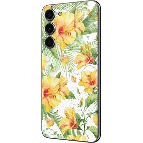 Yellow Hibiscus Galaxy S23 Plus Skin