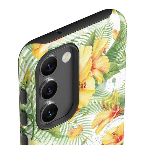 Yellow Hibiscus Galaxy S23 Pro Case