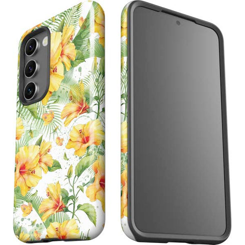 Yellow Hibiscus Galaxy S23 Pro Case