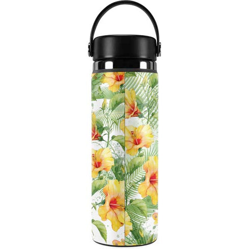 Yellow Hibiscus Hydro Flask 20oz Wide Mouth Skin
