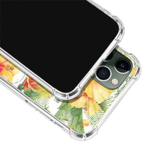 Yellow Hibiscus iPhone 11 Pro Max Clear Case