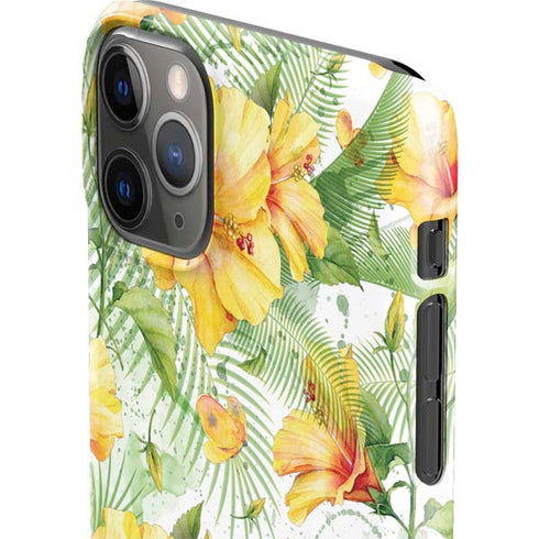 Yellow Hibiscus iPhone 11 Pro Max Lite Case