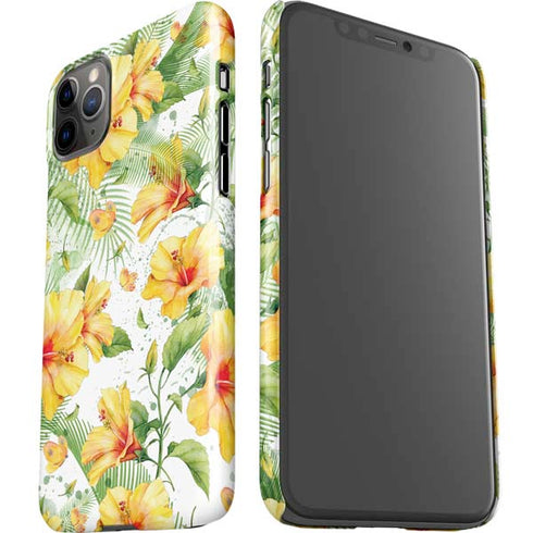Yellow Hibiscus iPhone 11 Pro Max Lite Case