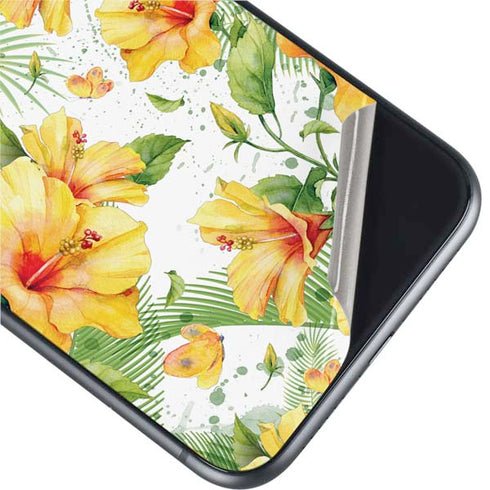 Yellow Hibiscus iPhone 11 Skin