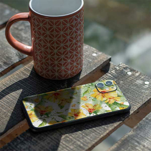 Yellow Hibiscus iPhone 11 Skin