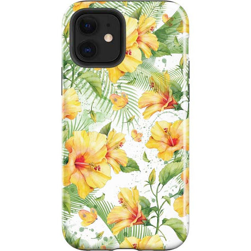 Yellow Hibiscus iPhone 12 Impact Case