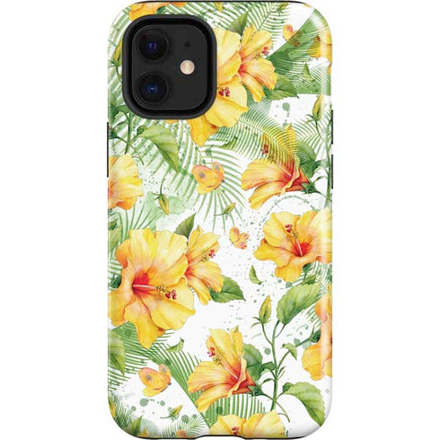 Yellow Hibiscus iPhone 12 Mini Impact Case