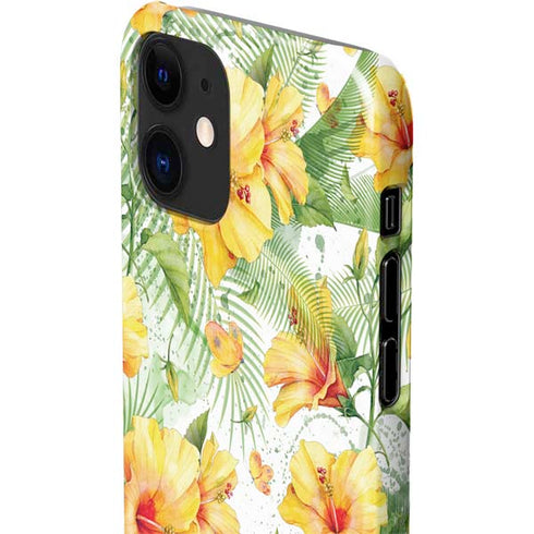 Yellow Hibiscus iPhone 12 Mini Lite Case