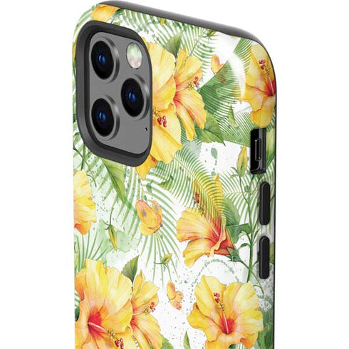 Yellow Hibiscus iPhone 12 Pro Impact Case