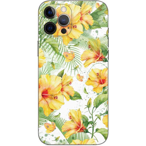 Yellow Hibiscus iPhone 12 Pro Max Skin
