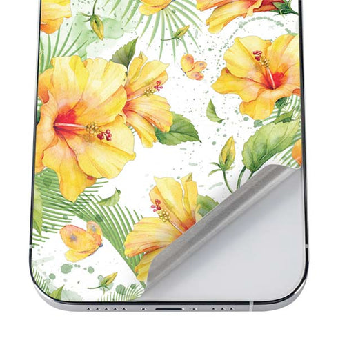 Yellow Hibiscus iPhone 12 Pro Max Skin