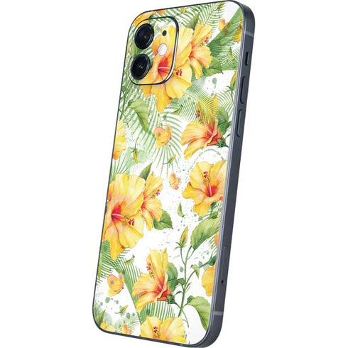Yellow Hibiscus iPhone 12 Skin