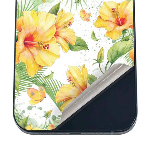 Yellow Hibiscus iPhone 12 Skin