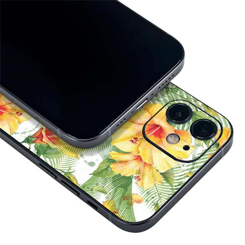 Yellow Hibiscus iPhone 12 Skin