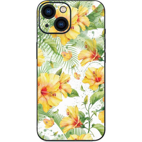 Yellow Hibiscus iPhone 13 Mini Skin