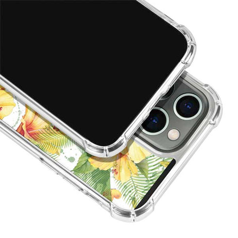 Yellow Hibiscus iPhone 13 Pro Clear Case