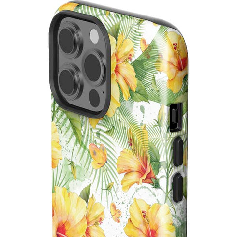 Yellow Hibiscus iPhone 13 Pro Max Impact Case