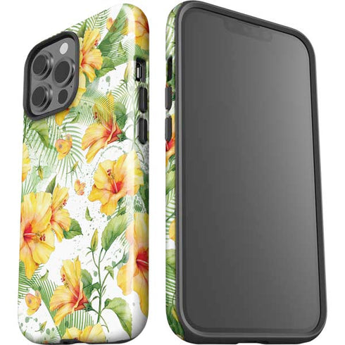 Yellow Hibiscus iPhone 13 Pro Max Impact Case