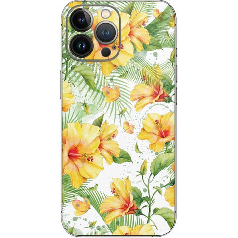 Yellow Hibiscus iPhone 13 Pro Max Skin