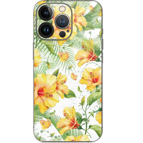 Yellow Hibiscus iPhone 13 Pro Skin