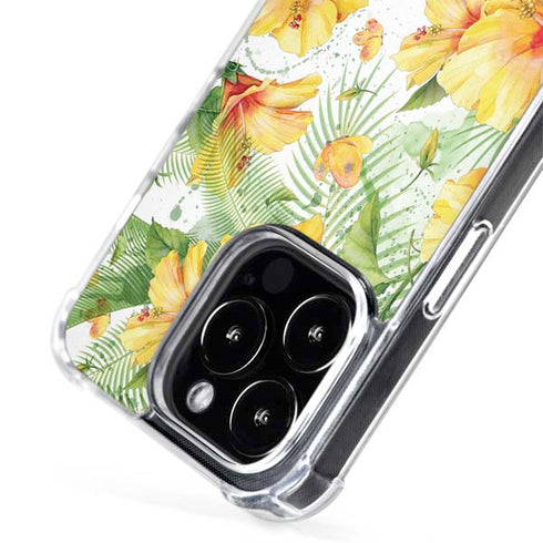Yellow Hibiscus iPhone 14 Pro Max MagSafe Case
