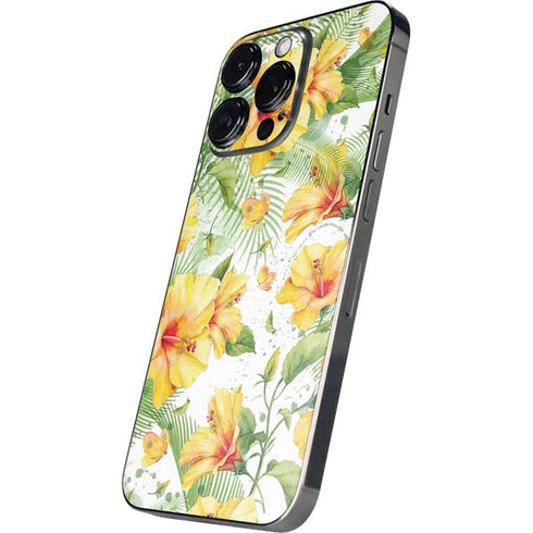 Yellow Hibiscus iPhone 14 Pro Max Skin