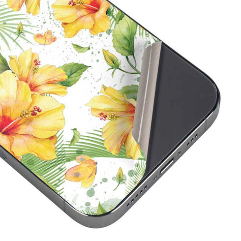 Yellow Hibiscus iPhone 14 Pro Max Skin
