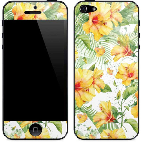 Yellow Hibiscus iPhone 5/5s/5SE Skin