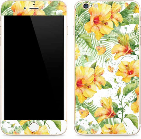 Yellow Hibiscus iPhone 6/6s Plus Skin