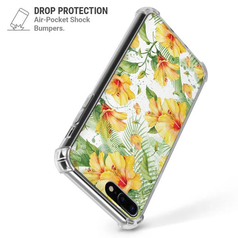 Yellow Hibiscus iPhone 7/8 Plus Clear Case
