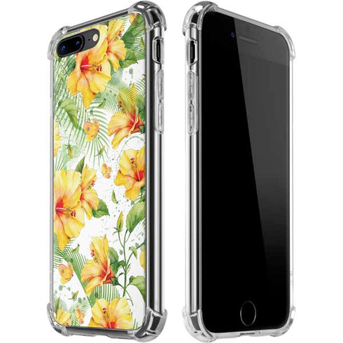 Yellow Hibiscus iPhone 7/8 Plus Clear Case