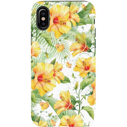 Yellow Hibiscus iPhone X Pro Case