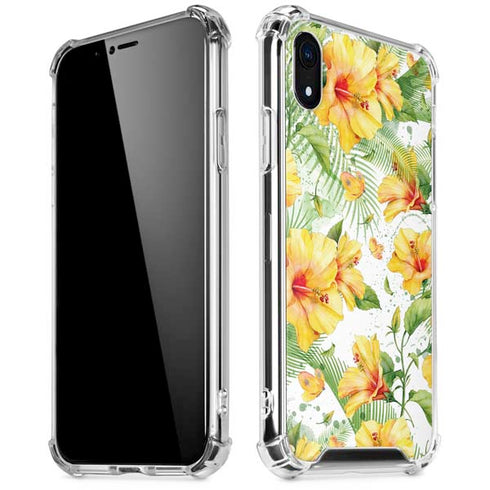 Yellow Hibiscus iPhone XR Clear Case