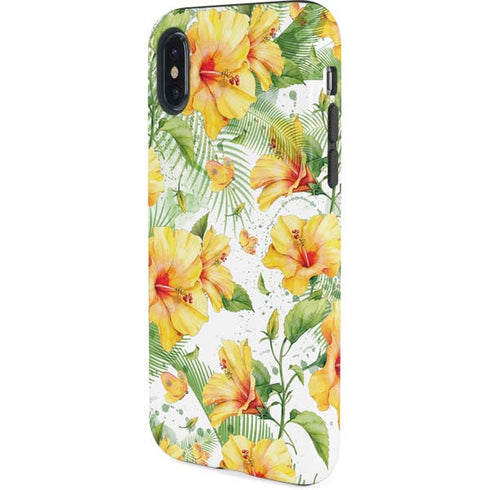 Yellow Hibiscus iPhone XS Pro Case