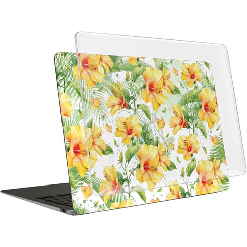 Yellow Hibiscus MacBook Air 13in (2020) Case plus Skin
