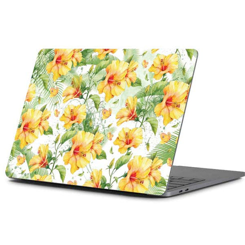 Yellow Hibiscus Apple MacBook Pro 13-inch Skin