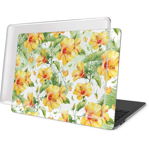 Yellow Hibiscus MacBook Pro 15in (2016-19) Case plus Skin