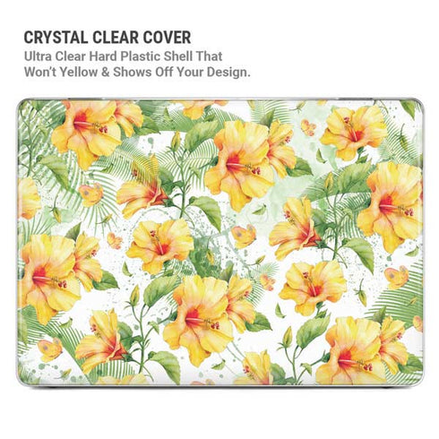 Yellow Hibiscus MacBook Pro 16in (2021-25) Case plus Skin