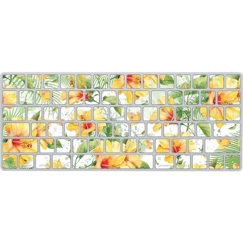 Yellow Hibiscus Magic Keyboard Skin