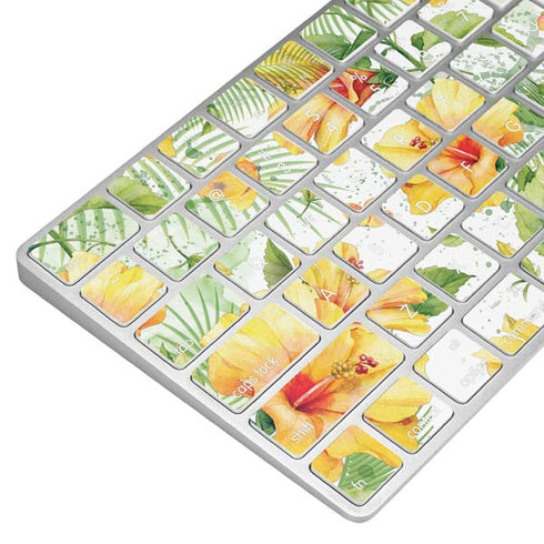 Yellow Hibiscus Magic Keyboard Skin