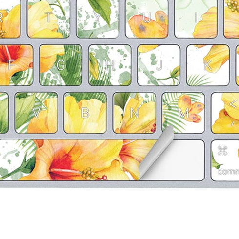 Yellow Hibiscus Magic Keyboard Skin
