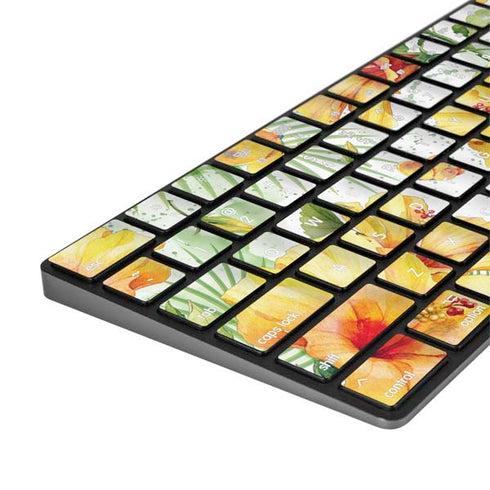 Yellow Hibiscus Magic Keyboard with Numeric Keypad Skin