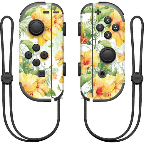 Yellow Hibiscus Nintendo Joy-Con (L/R) Controller Skin
