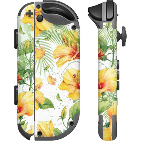 Yellow Hibiscus Nintendo Joy-Con (L/R) Controller Skin