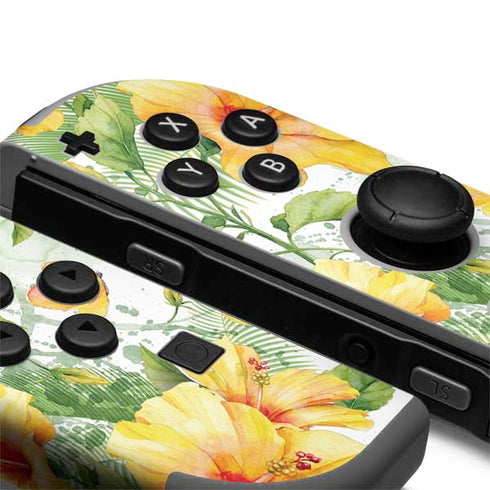 Yellow Hibiscus Nintendo Joy-Con (L/R) Controller Skin